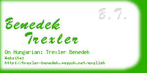 benedek trexler business card